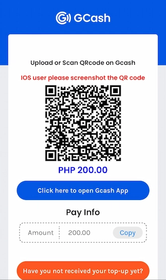 Step 5: Then open your GCash app and make a money transfer payment by scanning the QR code.